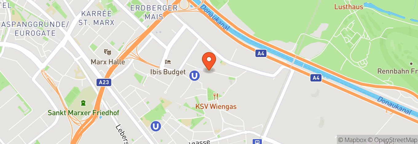 Map of Bank Austria Halle