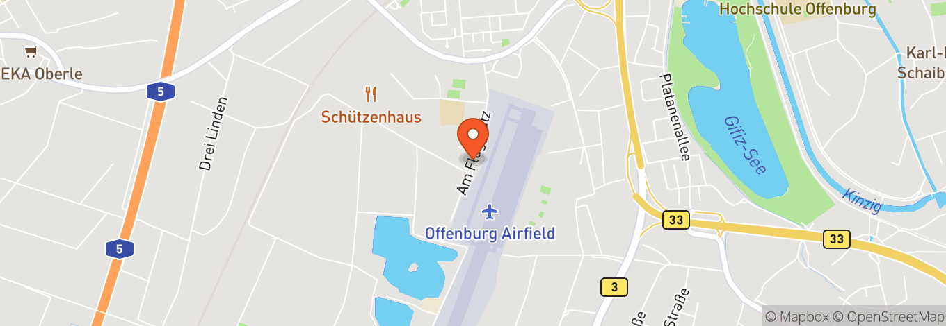 Map of Flugplatz Offenburg-Baden 