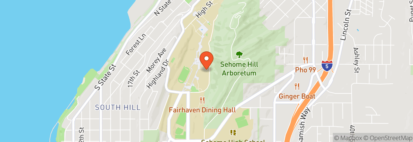 Map of Western Washington University