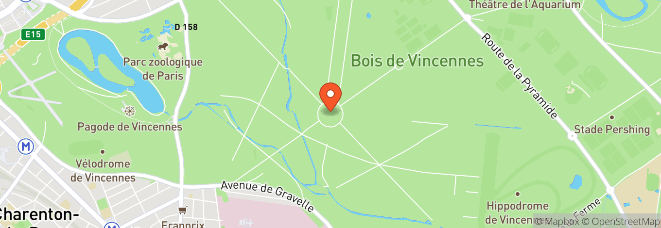 Map of Bois De Vincennes