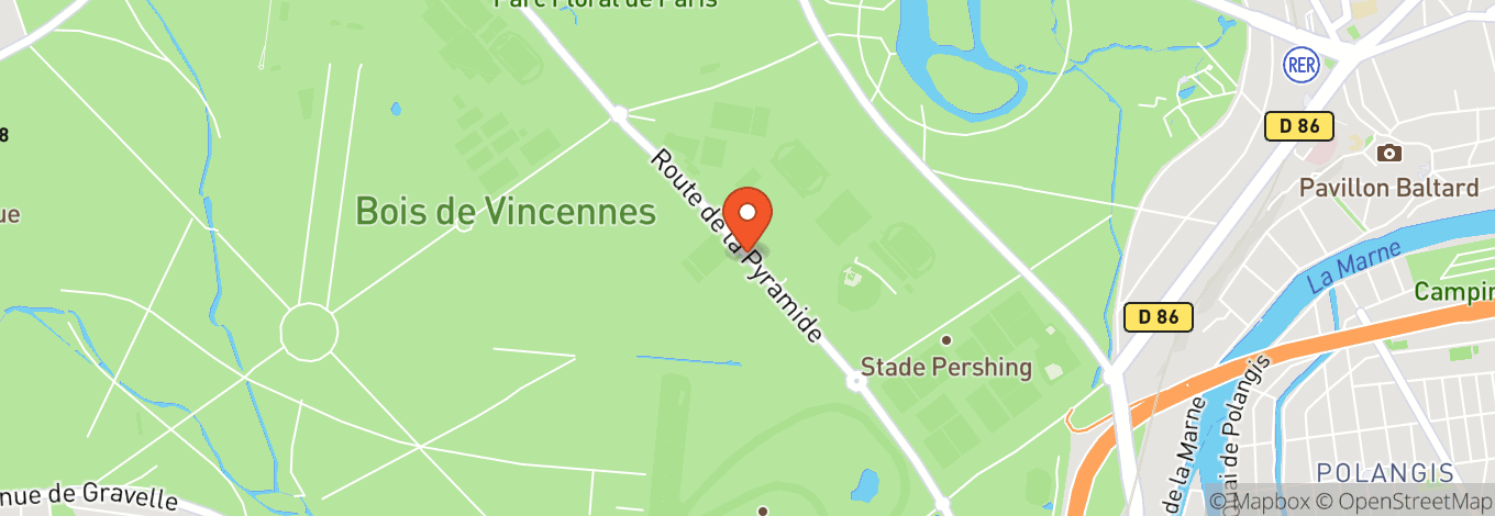 Map of Parc Floral De Paris