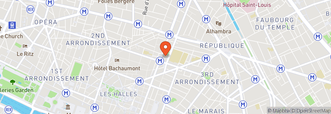 Map of La Gaite Lyrique