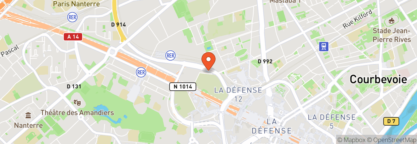 Map of Paris La Défense Arena