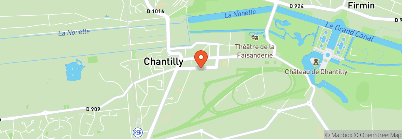 Map of Château De Chantilly