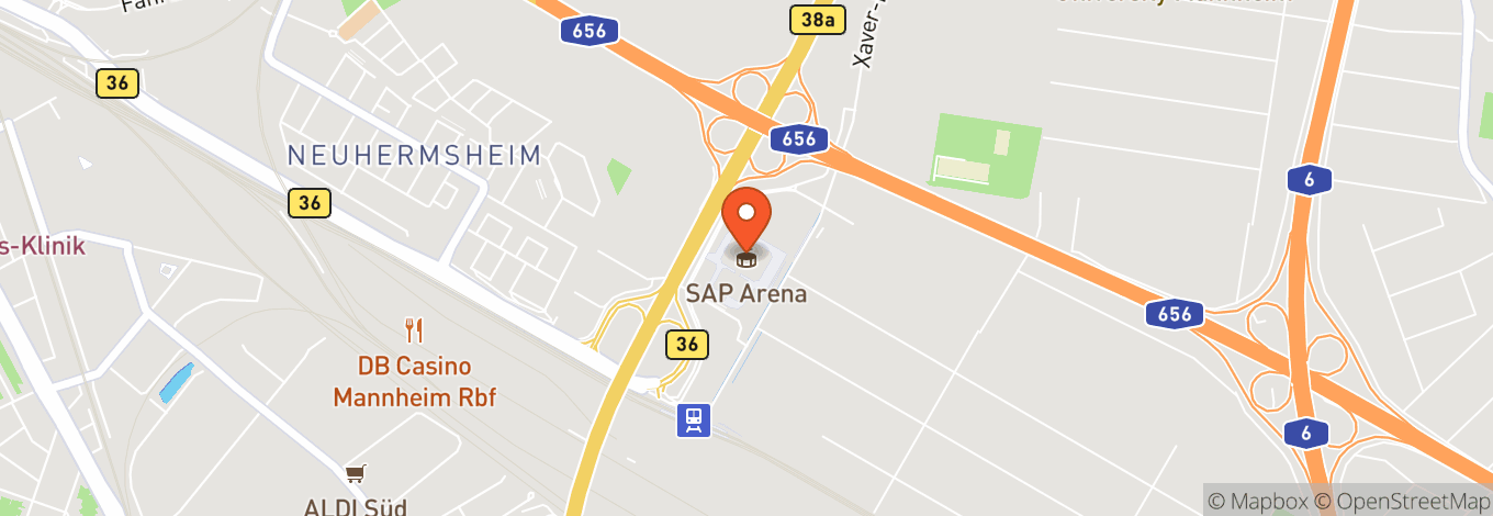Map of SAP Arena