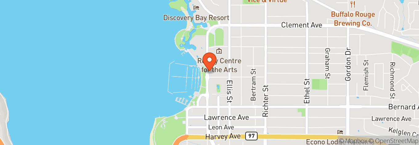 Map of Kelowna Community Theatre