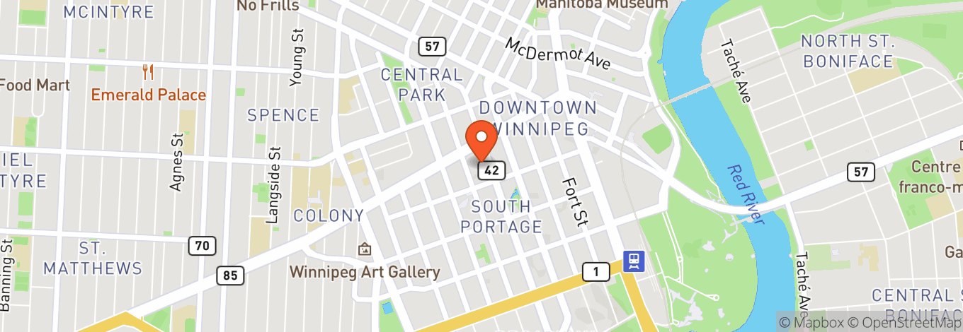Map of Canada Life Centre