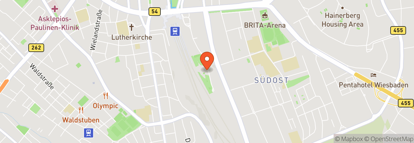 Map of Schlachthof Wiesbaden