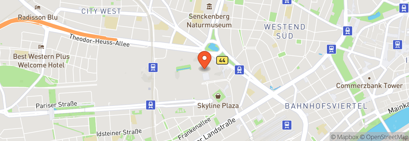 Map of Festhalle Frankfurt