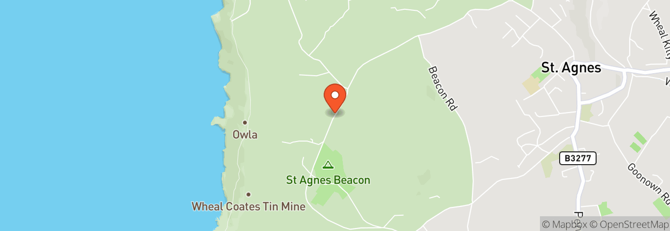 Map of SkyBar St Agnes Beacon
