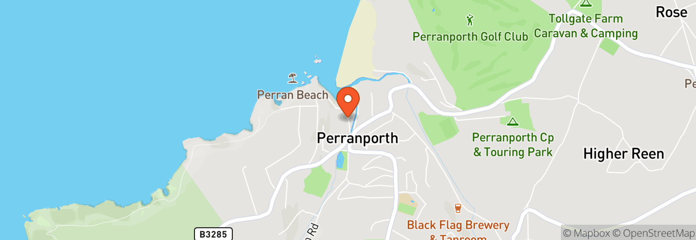 Map of Perranporth Beach