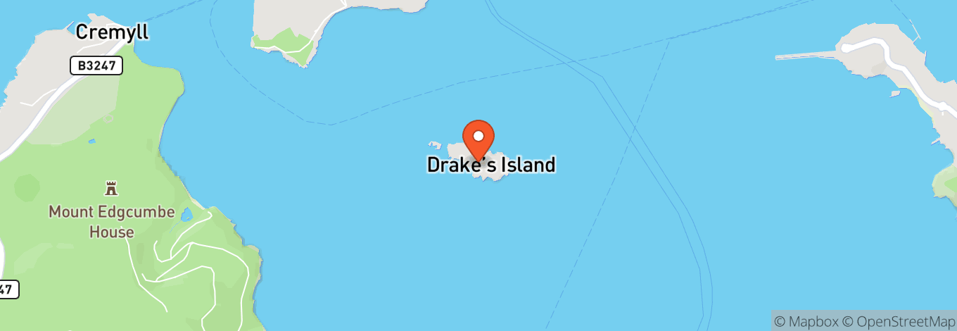 Map of Drake's Island