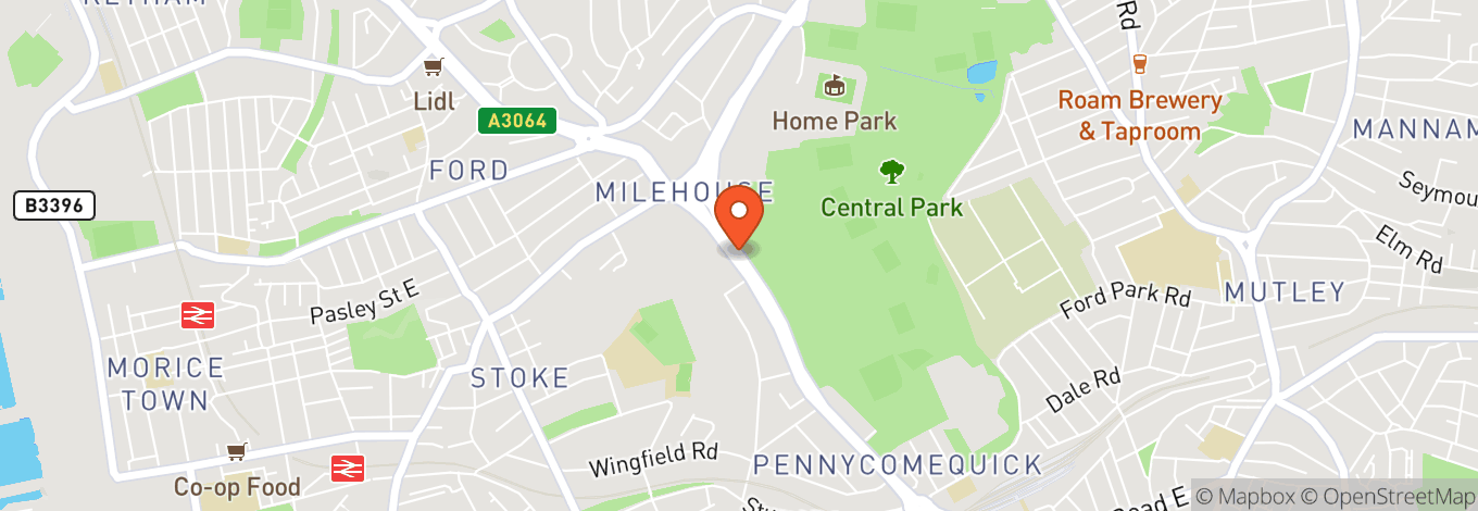 Map of Central Park Plymouth