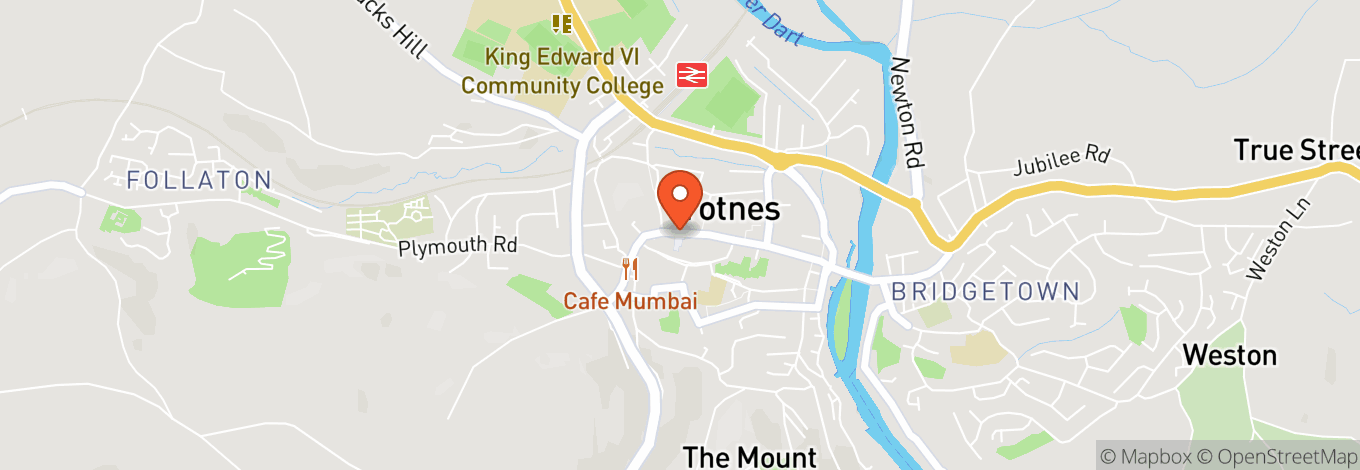 Map of Totnes Civic Hall
