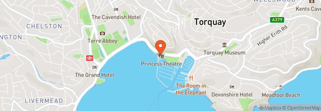 Map of Princess Theatre - Torquay