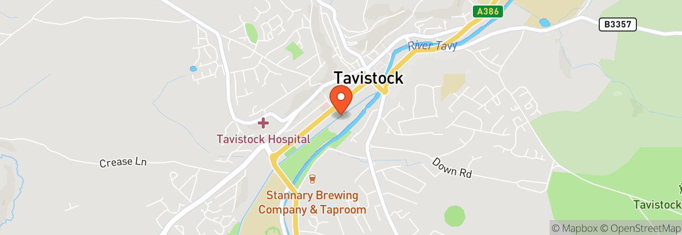 Map of The Wharf, Tavistock