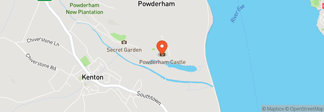 Map of Powderham Castle