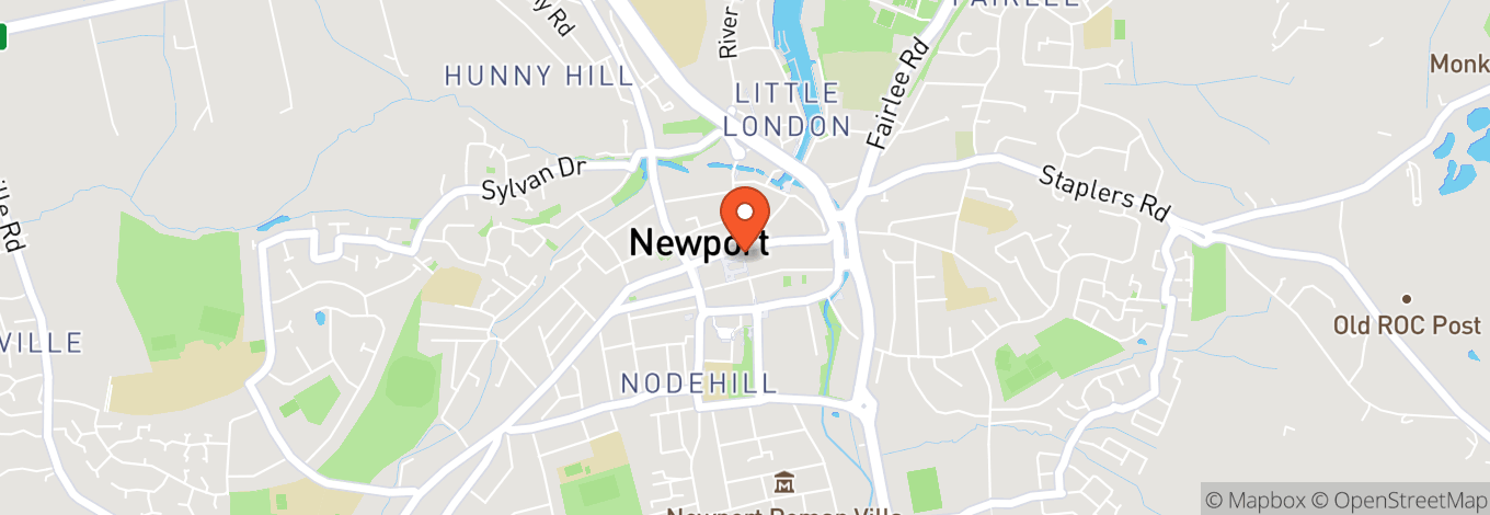 Map of Newport Minster