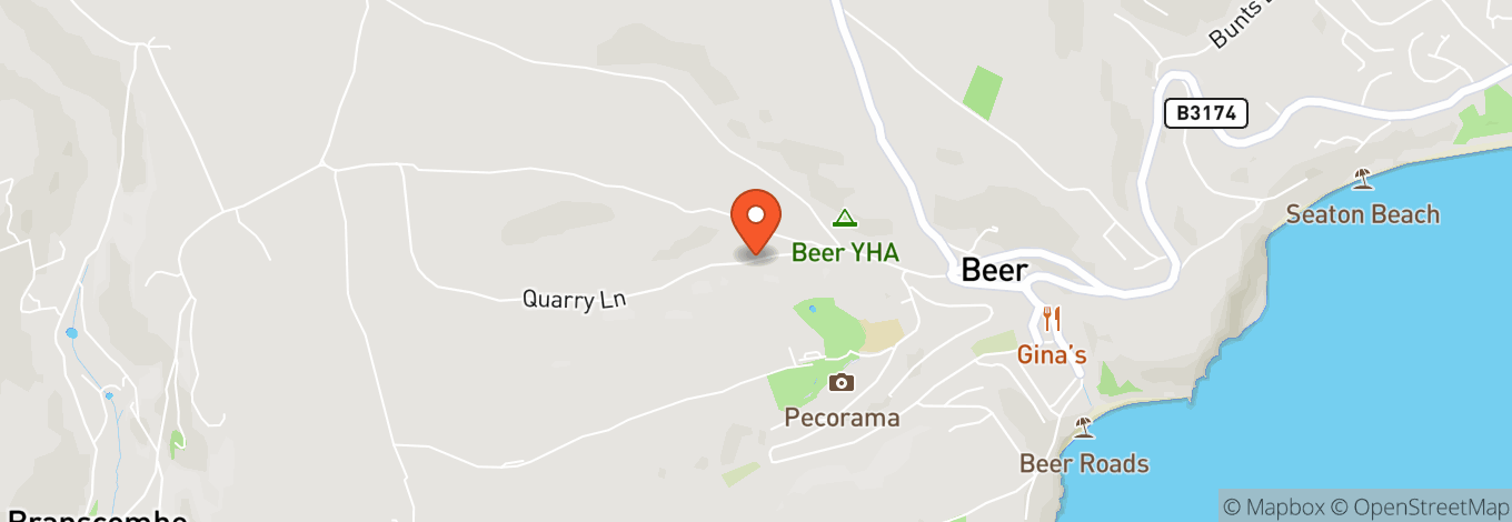 Map of Beer Quarry Caves - Seaton