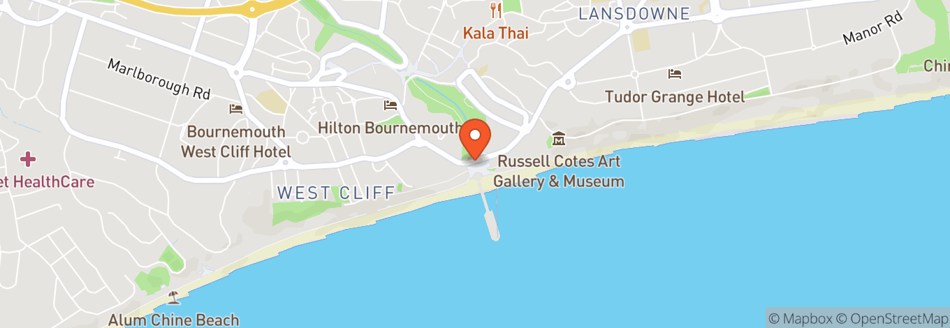 Map of Bournemouth Pier