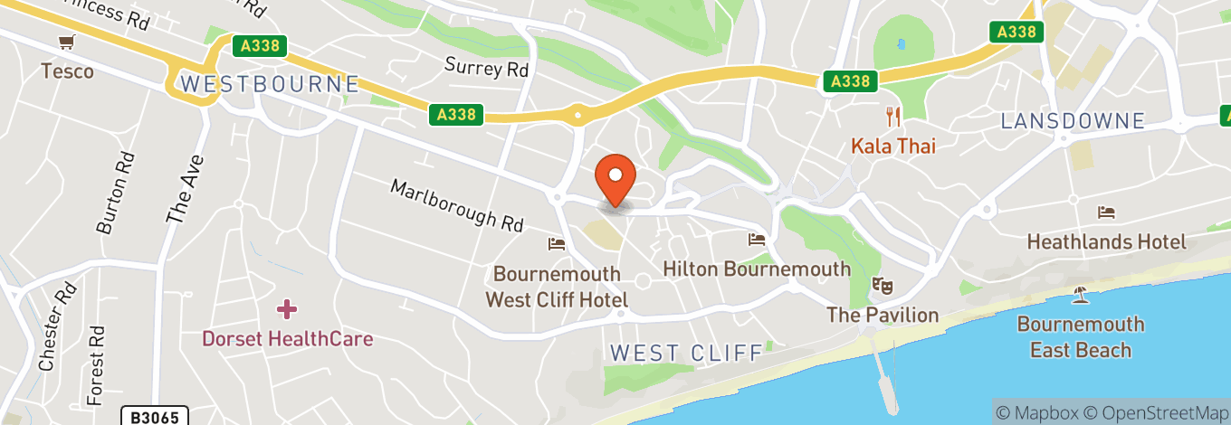 Map of The Vault Nightclub Bournemouth