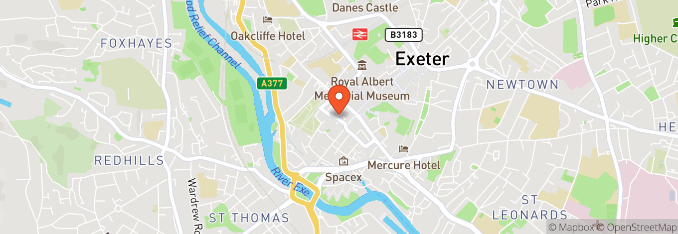 Map of Fever - Exeter