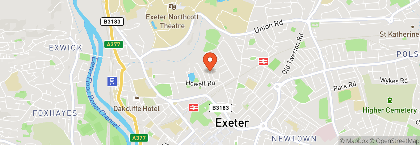 Map of Exeter Library