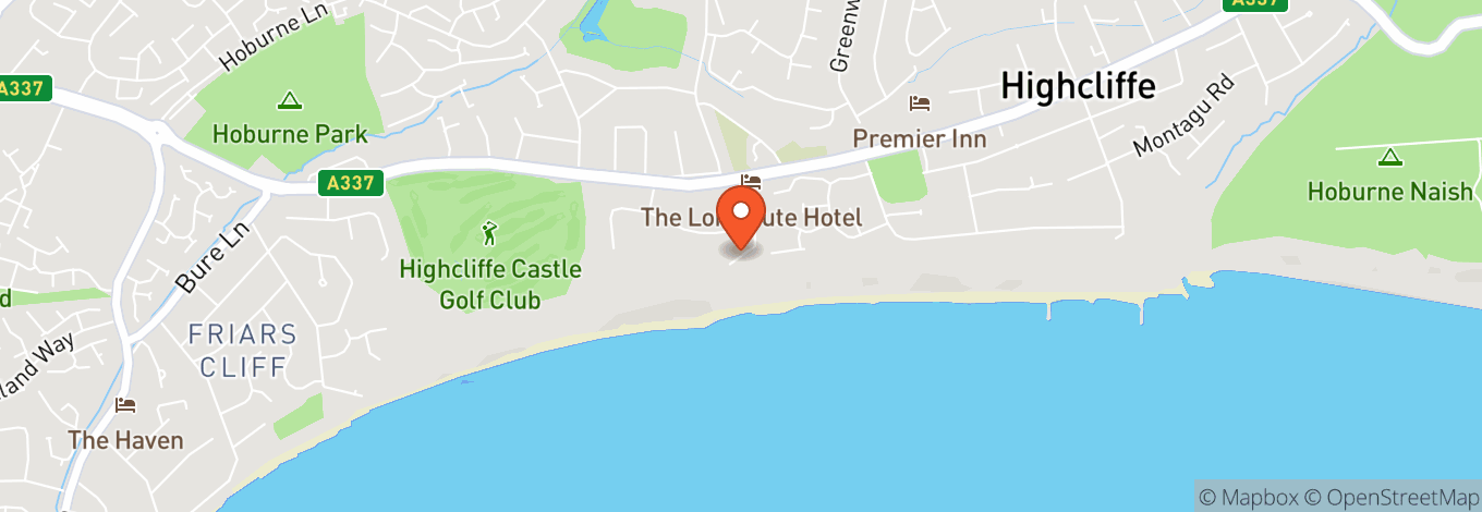 Map of Highcliffe Castle