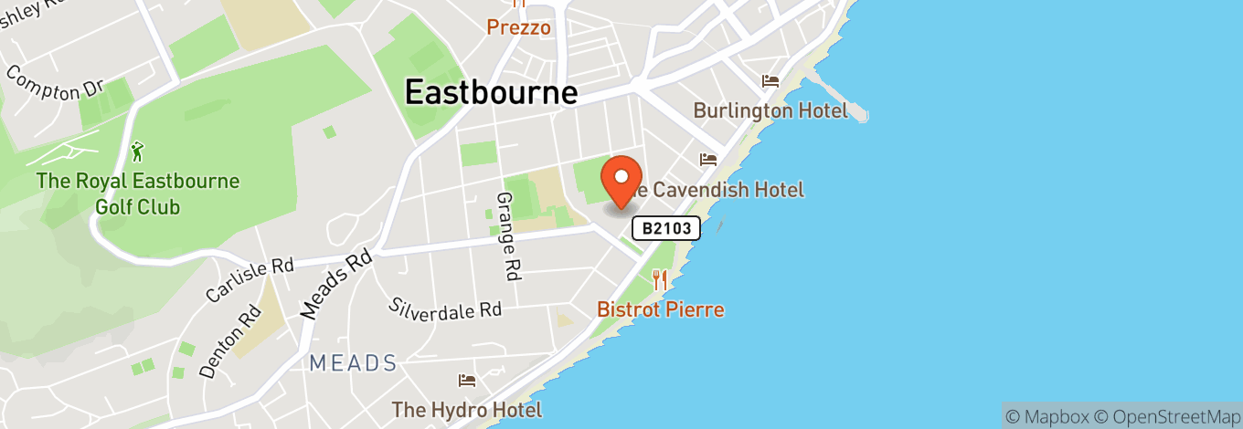 Map of Eastbourne Winter Gardens