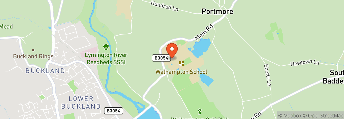 Map of Walhampton School