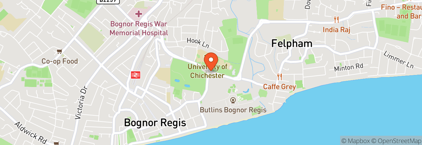 Map of Butlin's Bognor Regis Resort