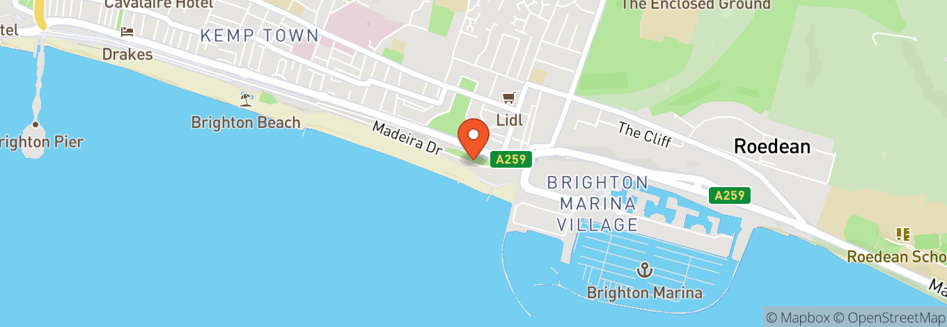 Map of Central Park Brighton Seafront