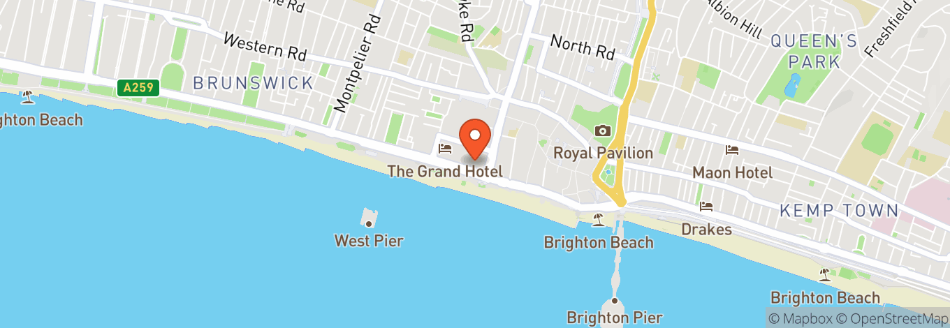 Map of Pryzm Brighton