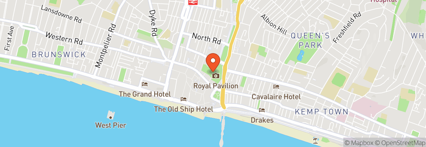Map of Corn Exchange Brighton