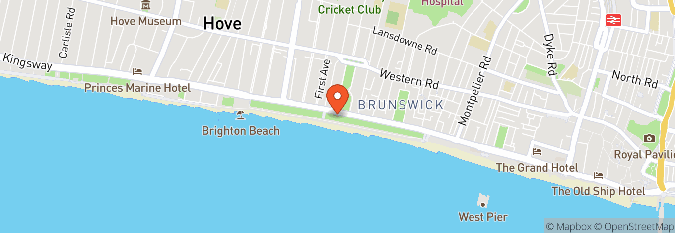 Map of Hove Lawns