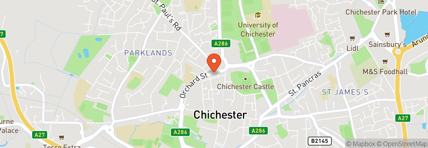 Map of Chichester Cathedral