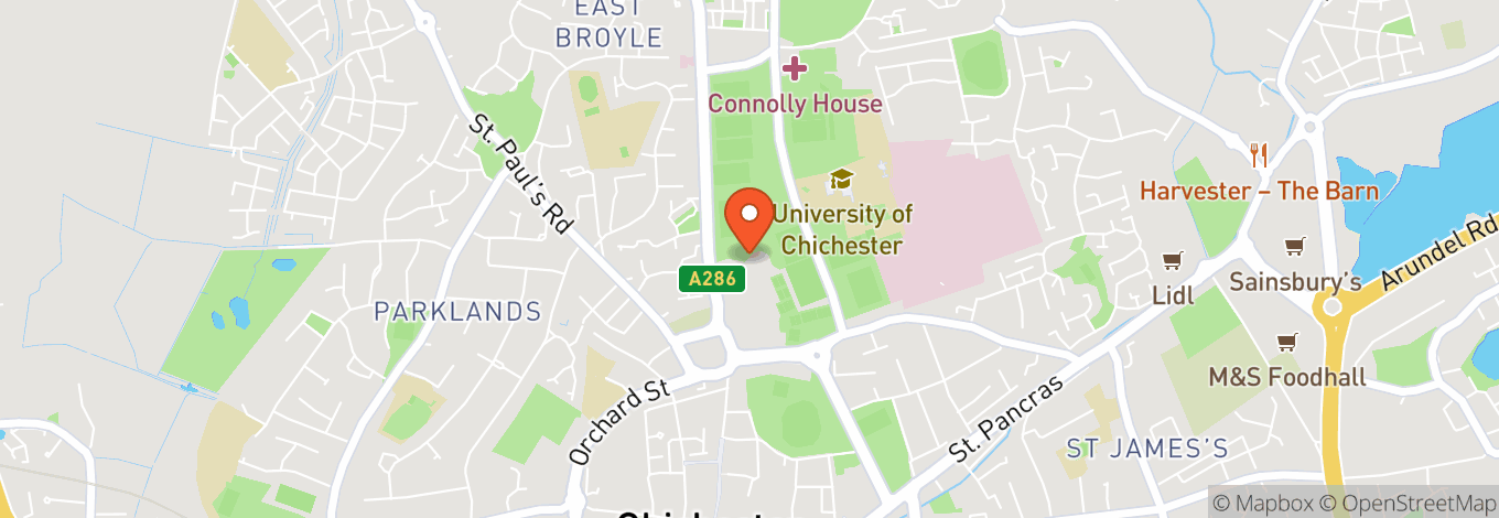 Map of Chichester Festival Theatre