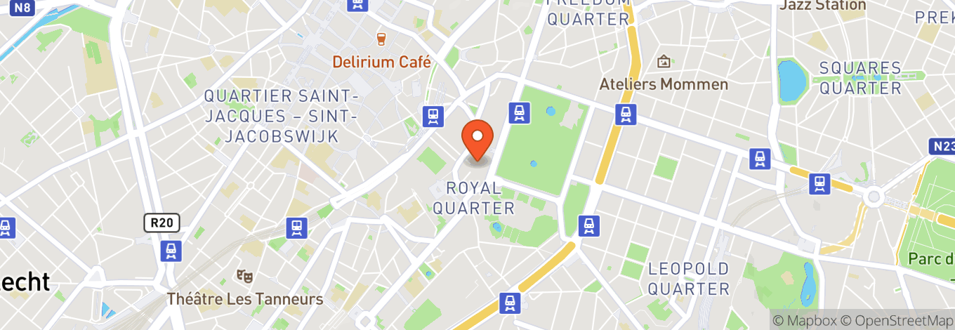 Map of Henry Le Boeuf Hall Bozar
