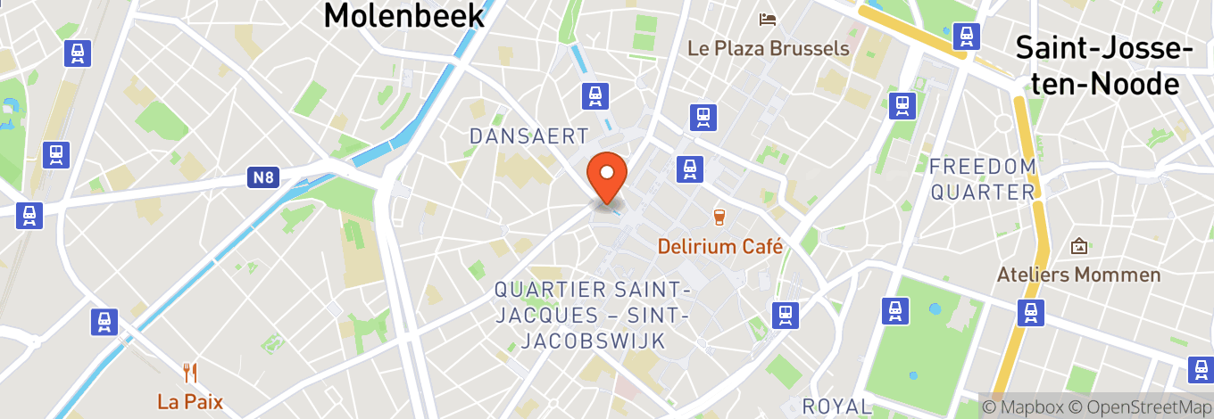 Map of Beursschouwburg