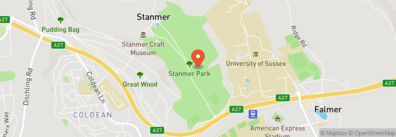 Map of Stanmer Park Nature Reserve