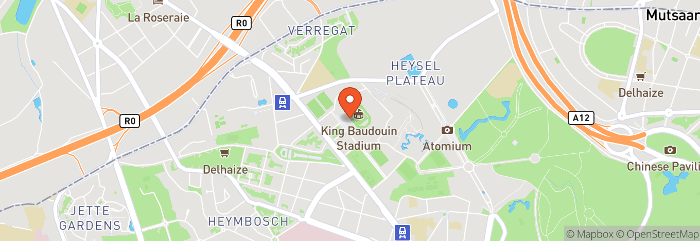 Map of King Baudouin Stadium