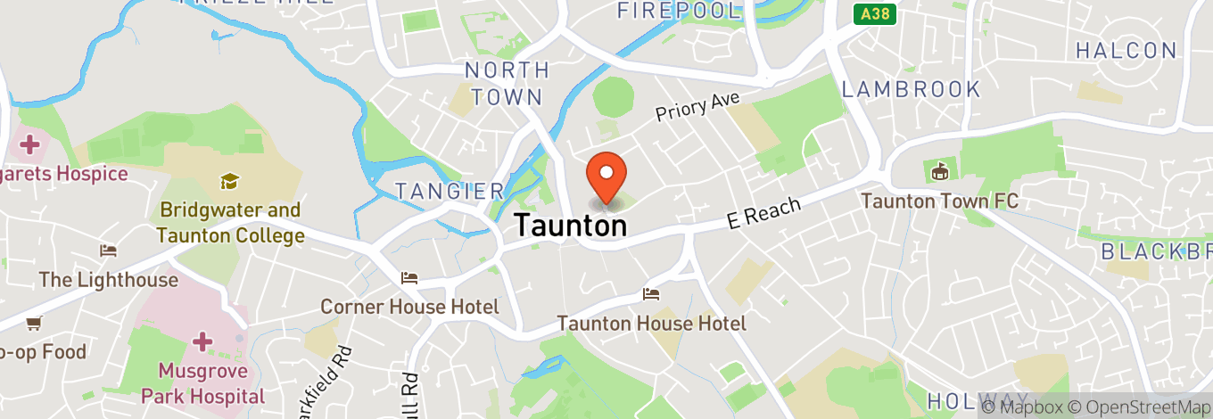 Map of Taunton Minster