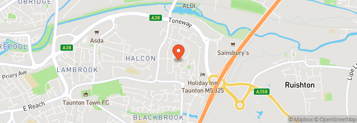 Map of Holiday Inn Taunton M5, JCT.25, an IHG Hotel