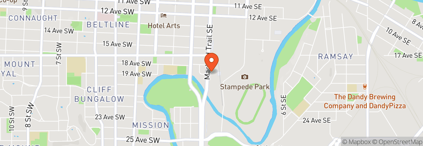 Map of Big Four Roadhouse