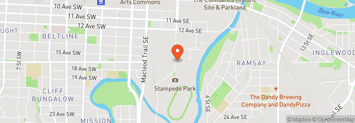 Map of Calgary Stampede