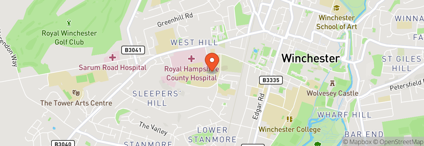 Map of The Vault @ Winchester Student Union