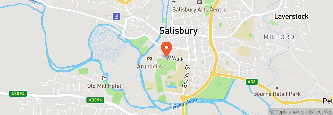 Map of Salisbury Cathedral