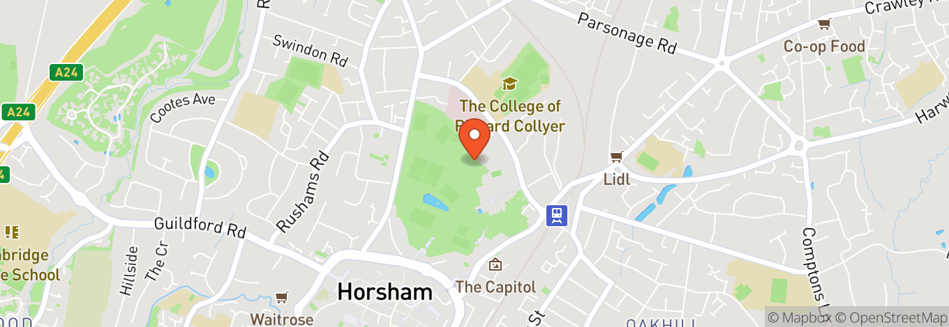 Map of Horsham Park