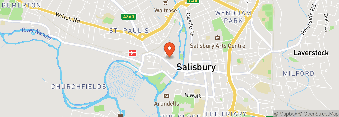 Map of City Hall Salisbury