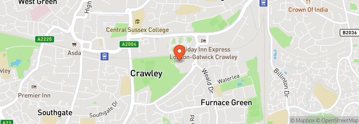 Map of The Hawth Crawley
